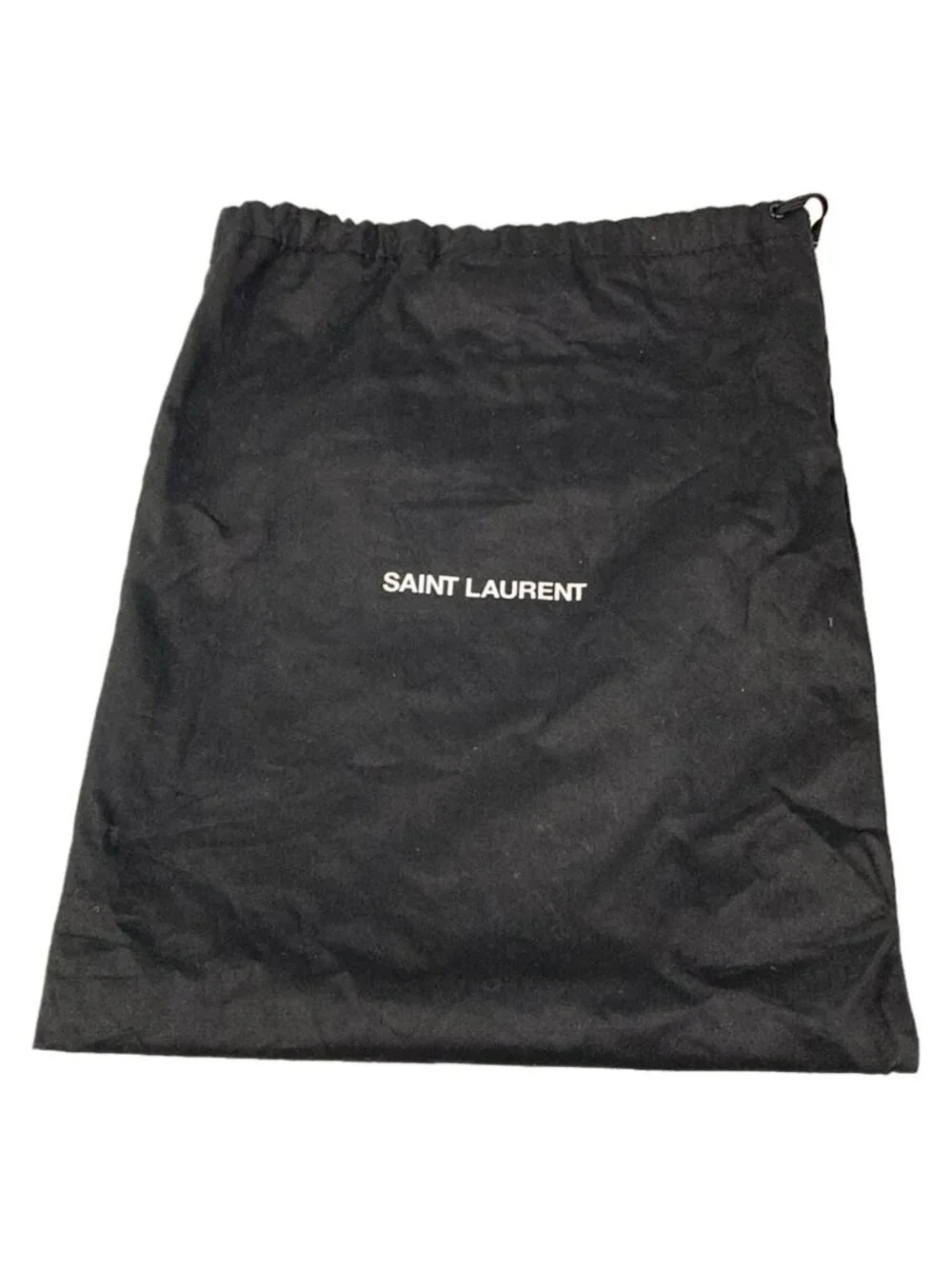 Saint Laurent Paris Clutch Black Heart Embossed Leather